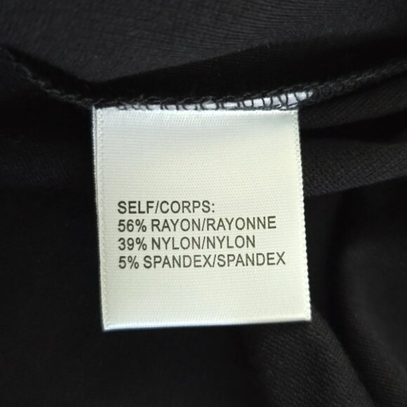 Modern Works Women’s Black Long Sleeves Collared Dress Front Twist Size Small - Picture 8 of 14